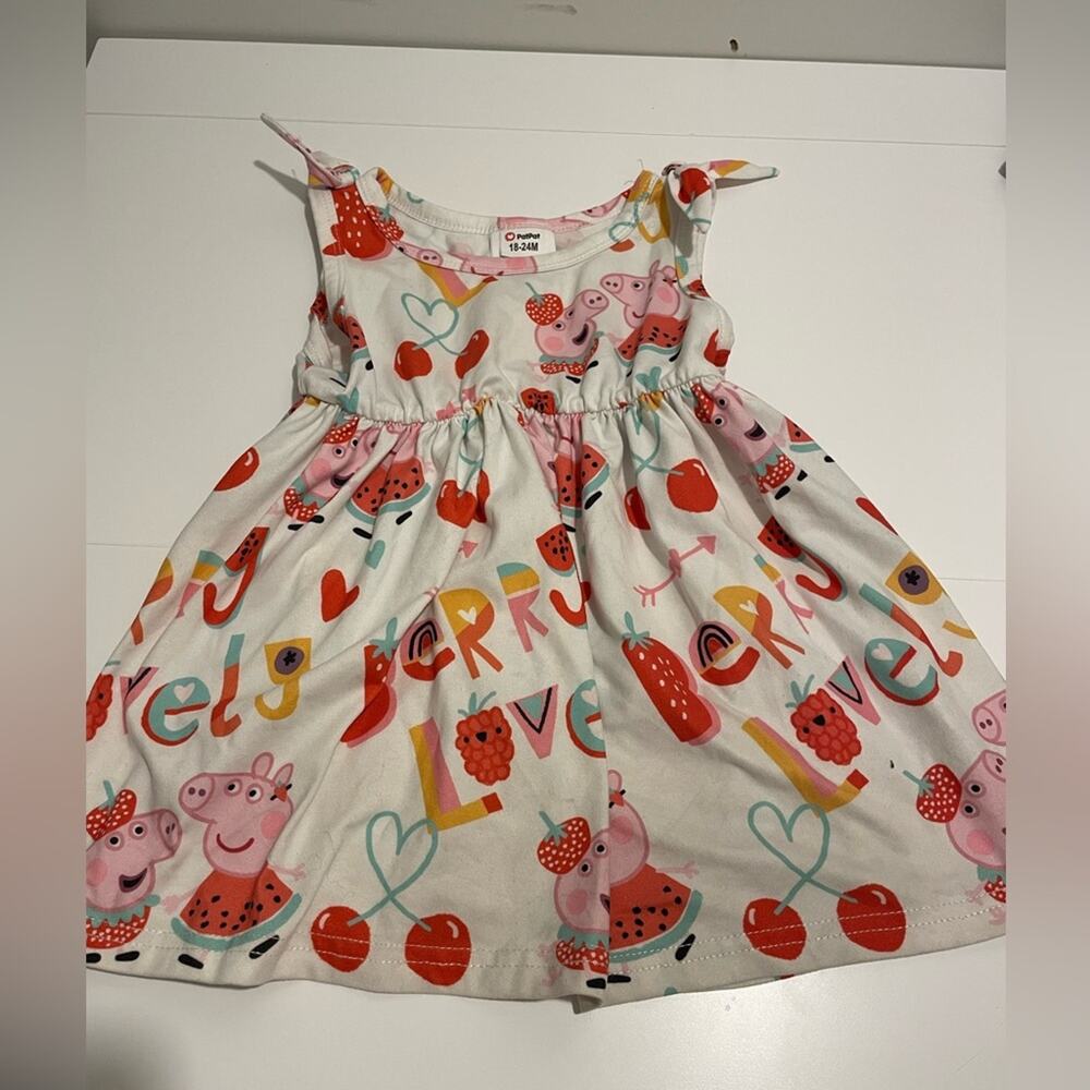 PatPat Brand Girl's size 18-24 Month Peppa Pig Tank Swing Summer Print Dress